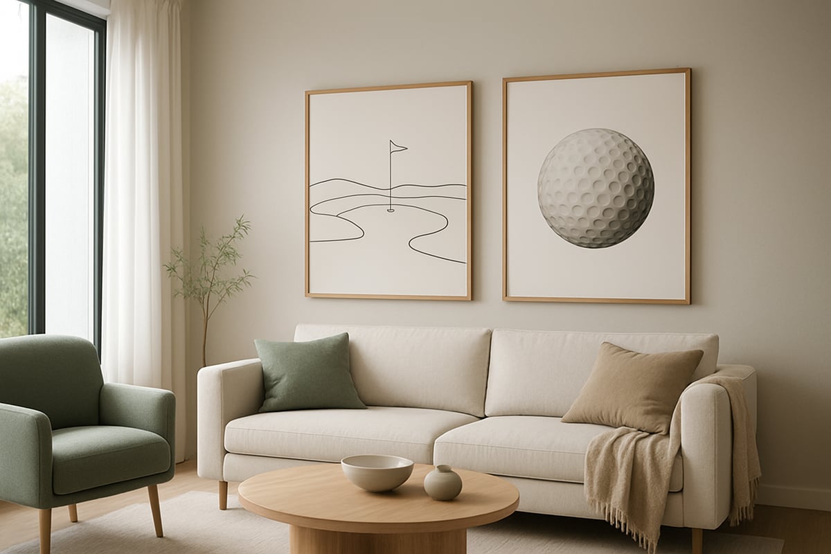 Why Minimalist Golf Wall Decor is Trending in 2026