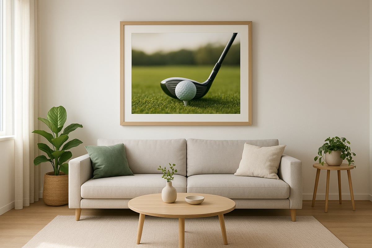 Styling Tips: Integrating Minimalist Golf Art into Modern Interiors