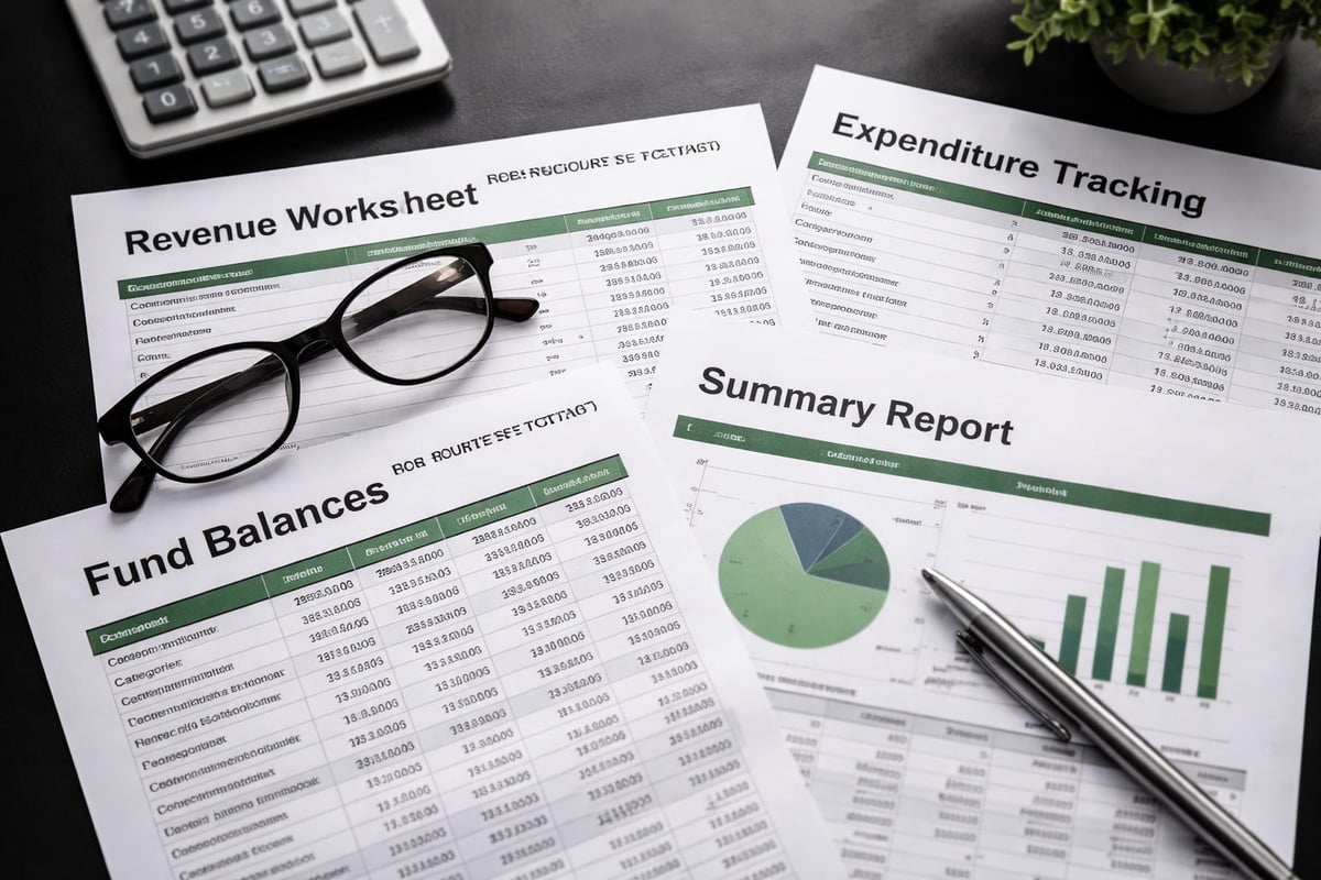 Budget template structure