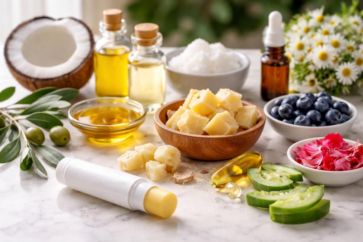 Comparison of effective lip care ingredients