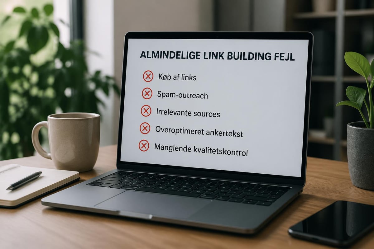 Link building fejl at undgå