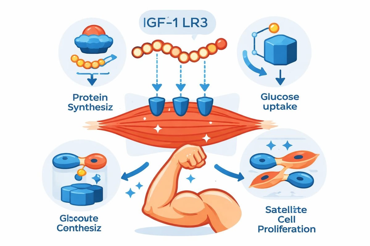IGF-1 LR3 cellular mechanism