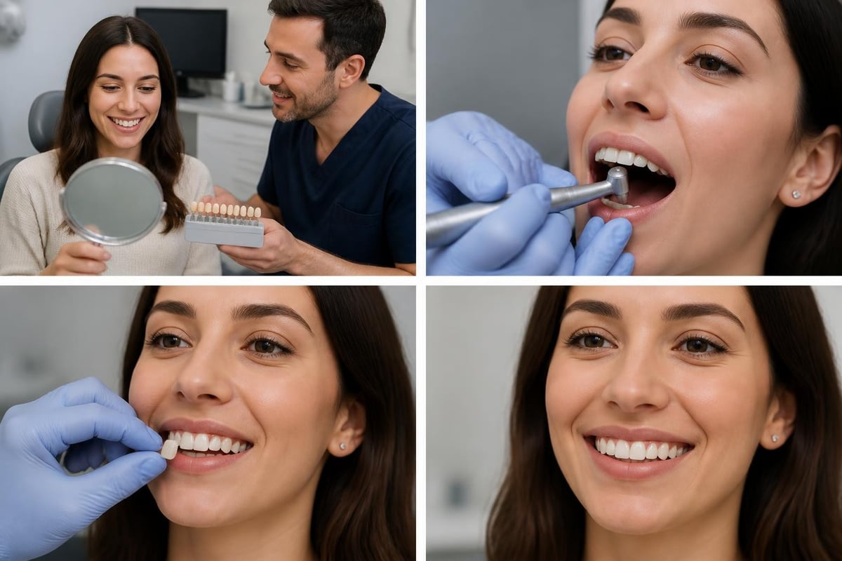 Veneer preparation steps