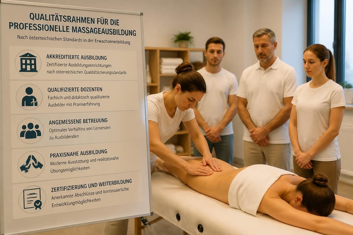 Qualitätskriterien Massageausbildung