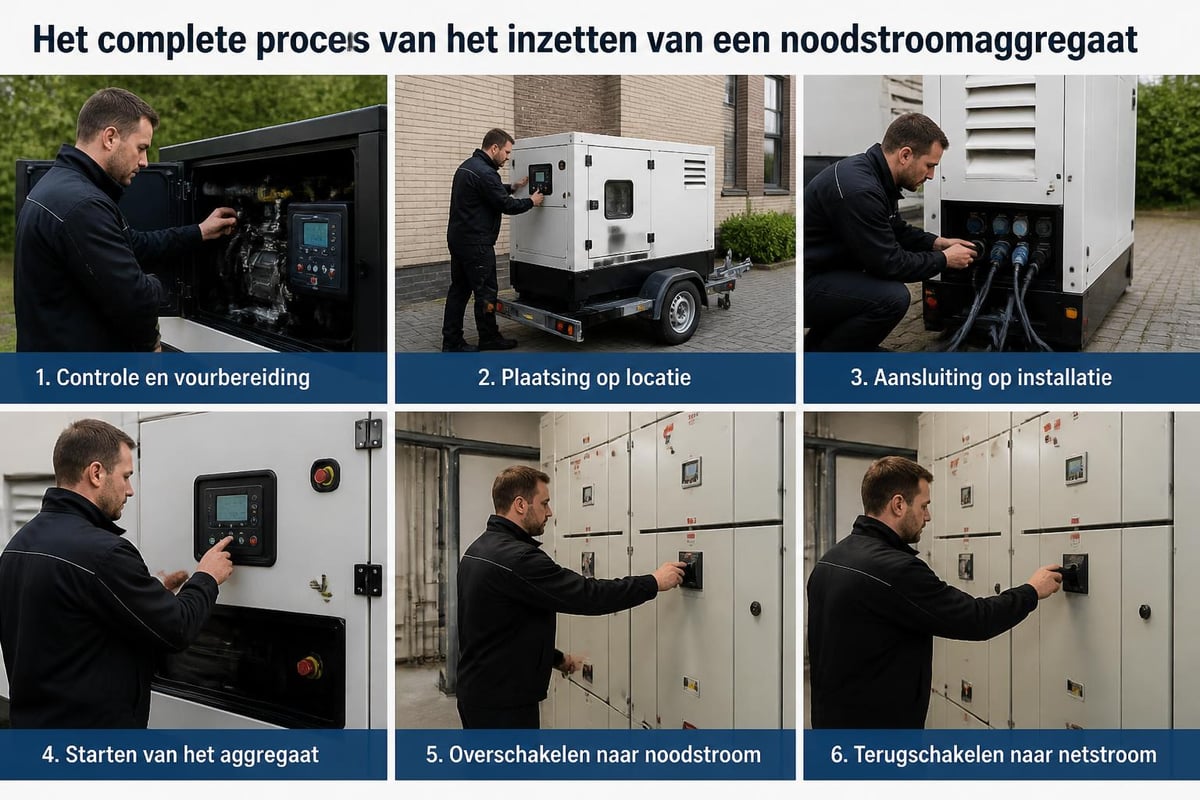 Stapsgewijze bediening aggregaat