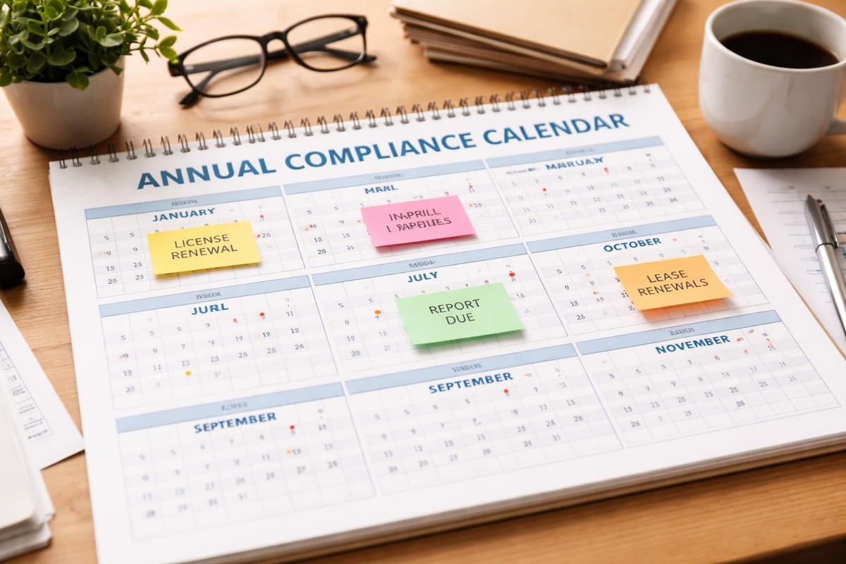 Legal compliance timeline