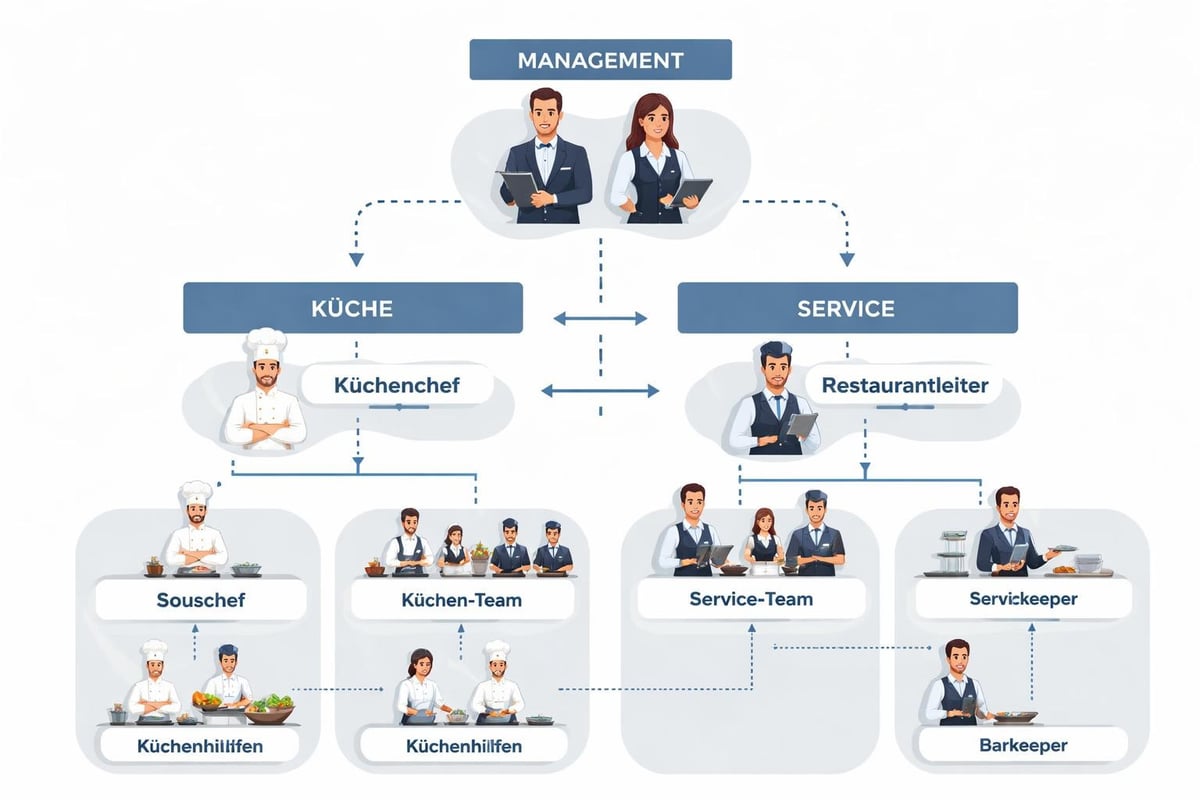Restaurantteam-Struktur