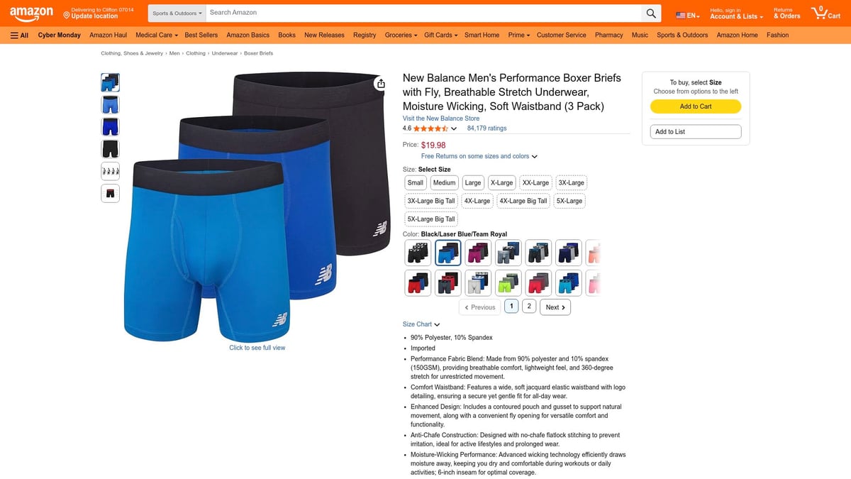 Top 8 Best Boxer Briefs for Comfort and Support in 2026 - New Balance 6