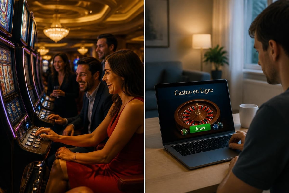 Comparaison casino physique et digital