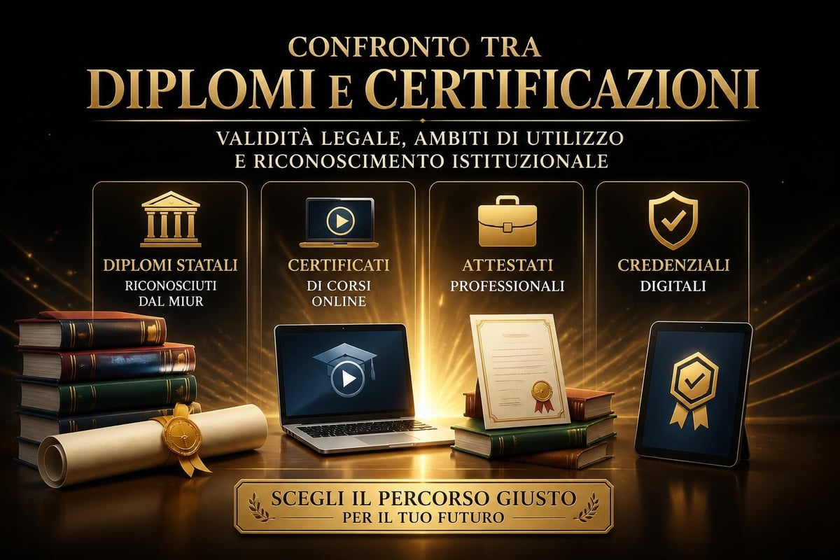 Differenze tra certificati formativi