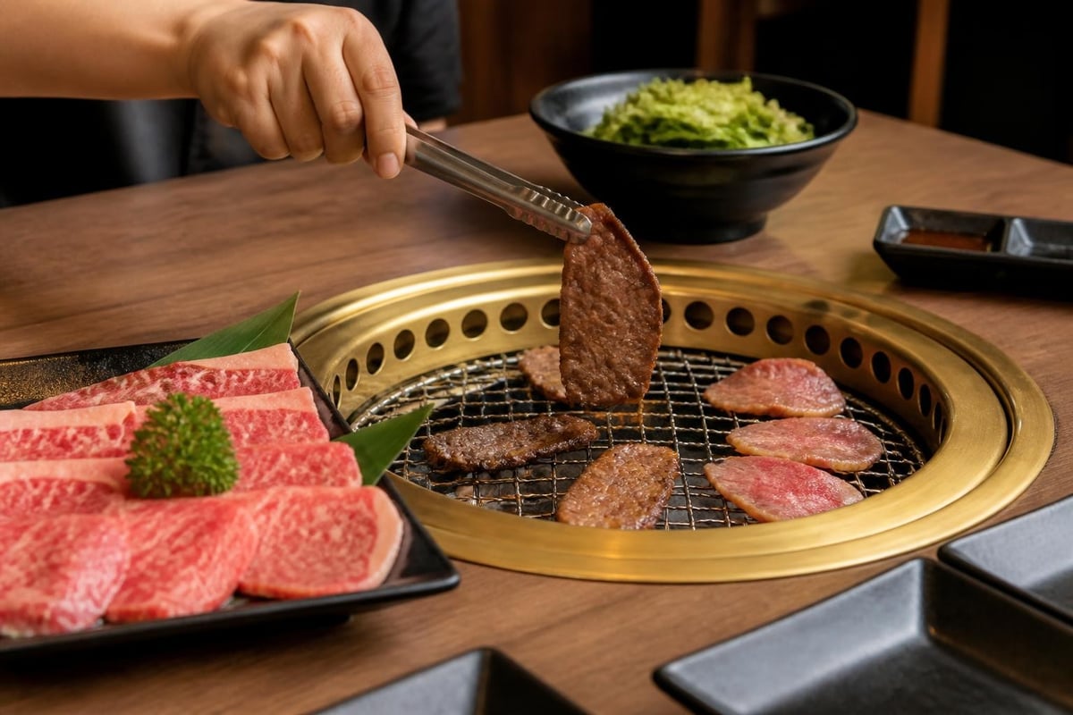 Yakiniku cooking techniques
