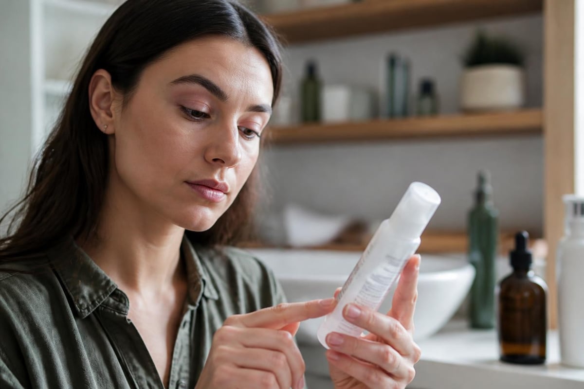 Reading skincare ingredient labels