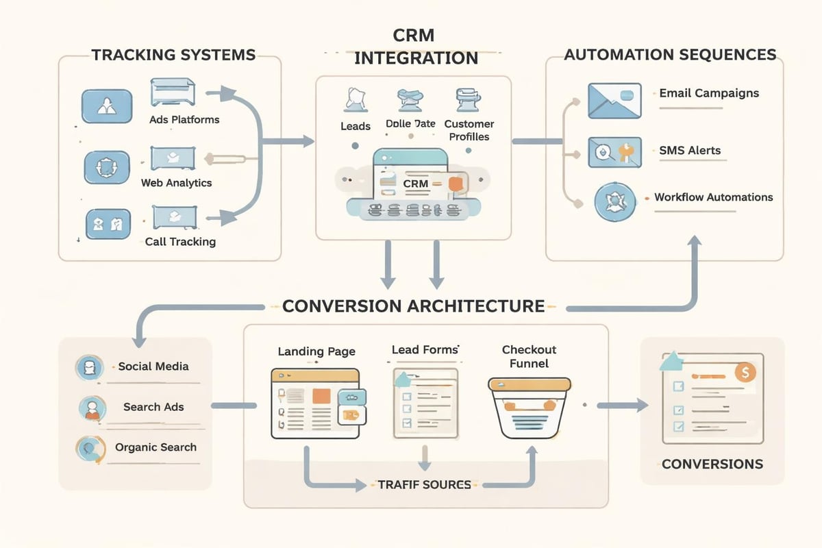 Web ad agency infrastructure components