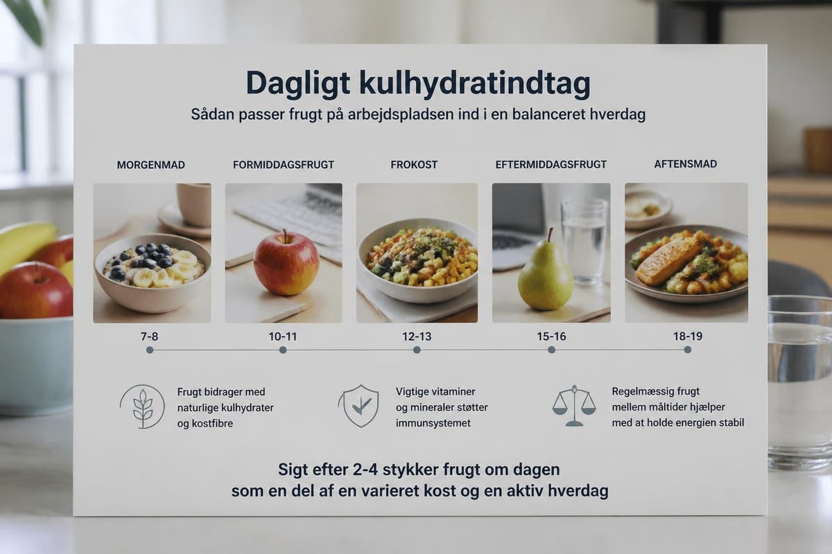 Kulhydratfordeling døgnet