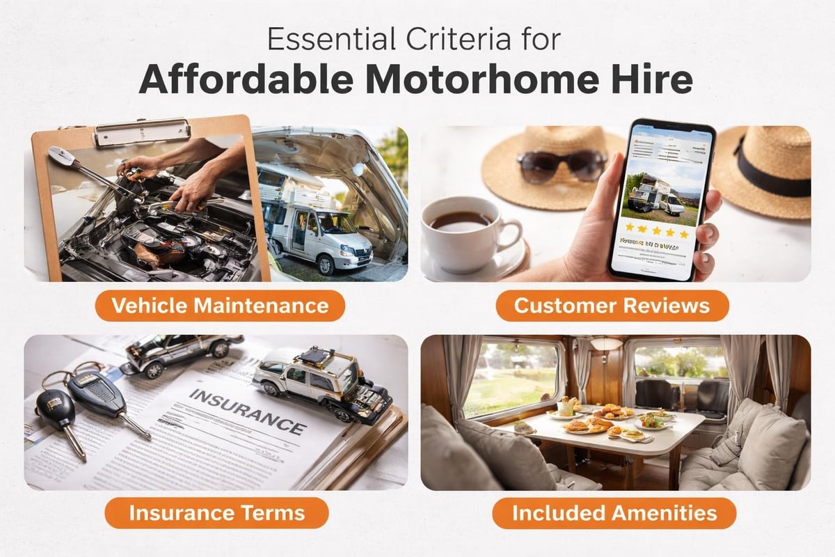 Motorhome hire checklist