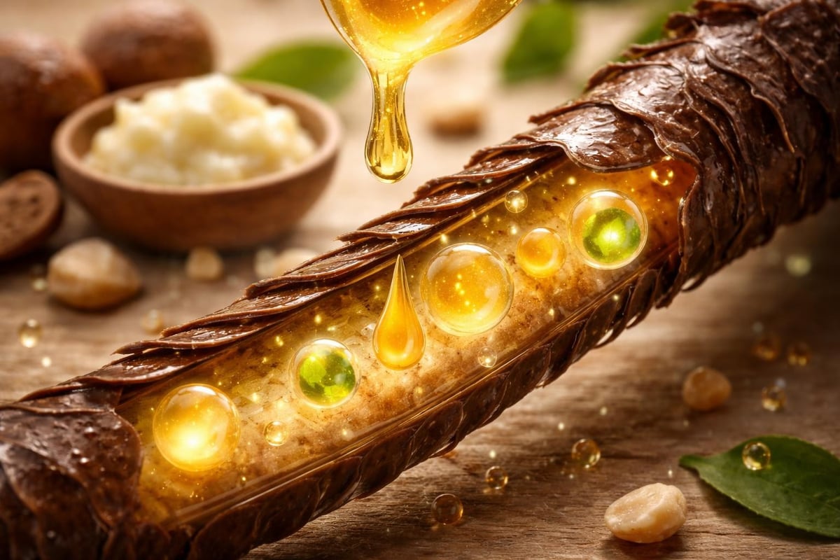 Sheasm&oslash;r n&aelig;ringsproces i h&aring;rstr&aring;er