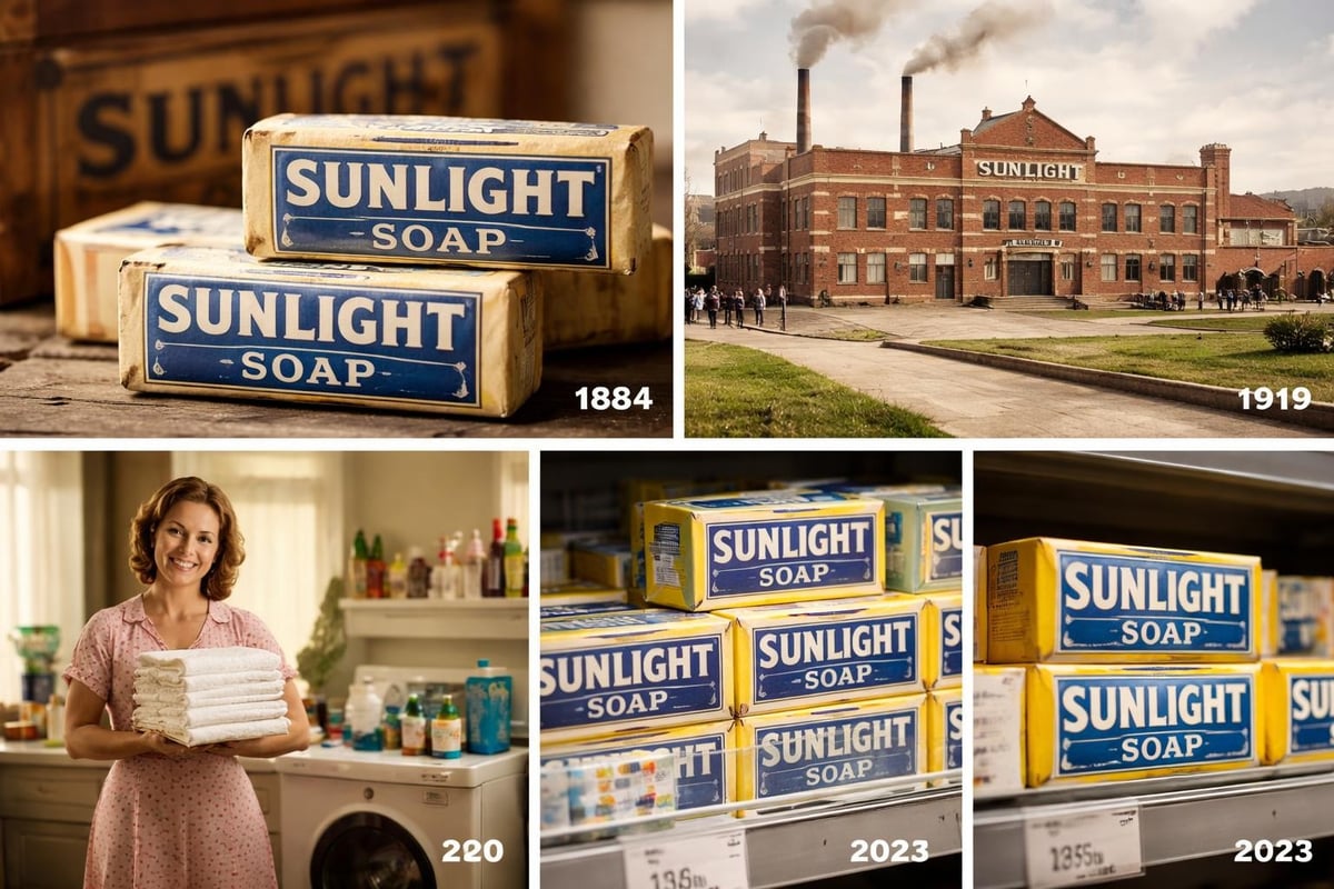 Sunlight Soap manufacturing timeline