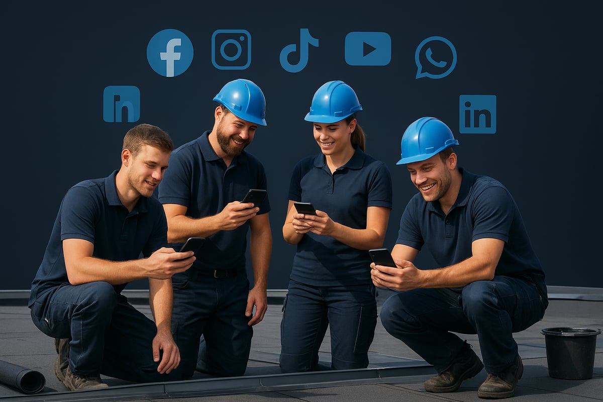 Social Media Plattformen im Fokus: Welche Kanäle lohnen sich für Dachdecker?