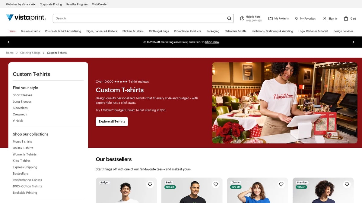 7 Best Quick Shirt Printing Near Me Options for 2026 - Vistaprint