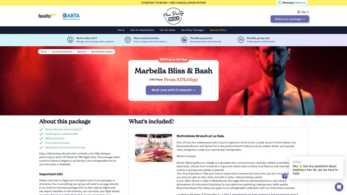Top 8 Marbella Hen Do Packages for an Unforgettable 2026 Party - Marbella Bliss & Bash Package – Hen Party Deals