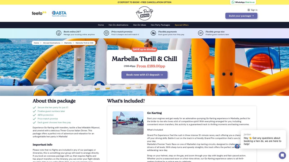Top 8 Marbella Hen Do Packages for an Unforgettable 2026 Party - Marbella Thrill & Chill Package – Hen Party Deals