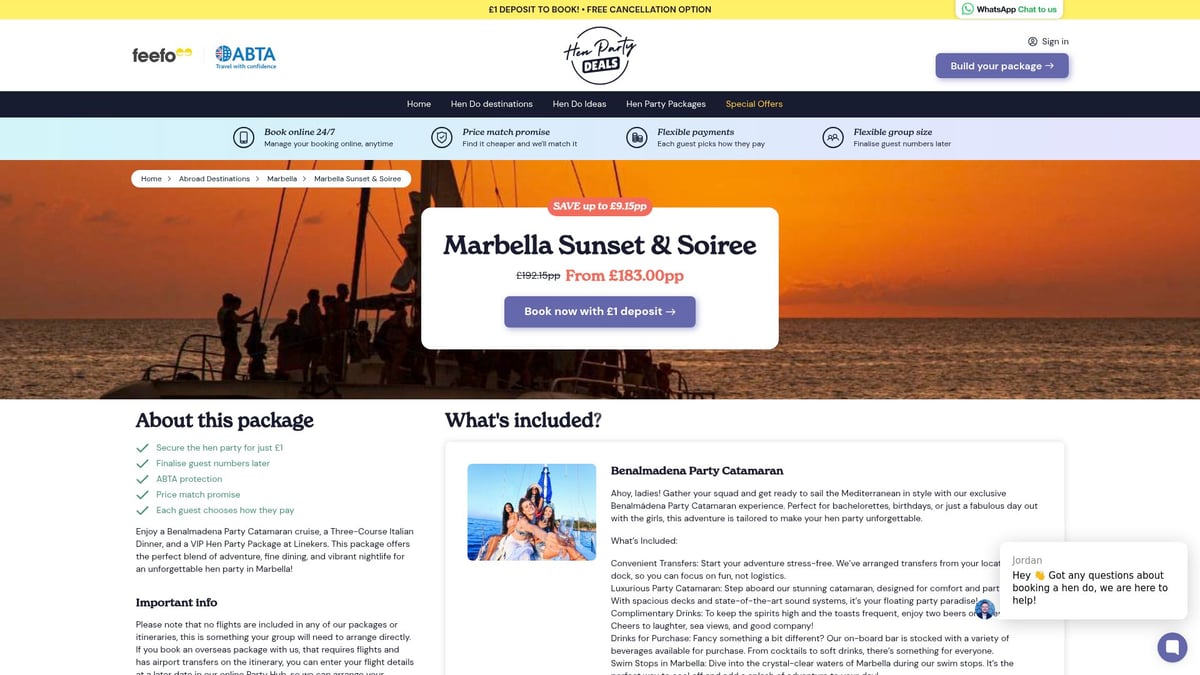 Top 8 Marbella Hen Do Packages for an Unforgettable 2026 Party - Marbella Sunset & Soiree Package – Hen Party Deals
