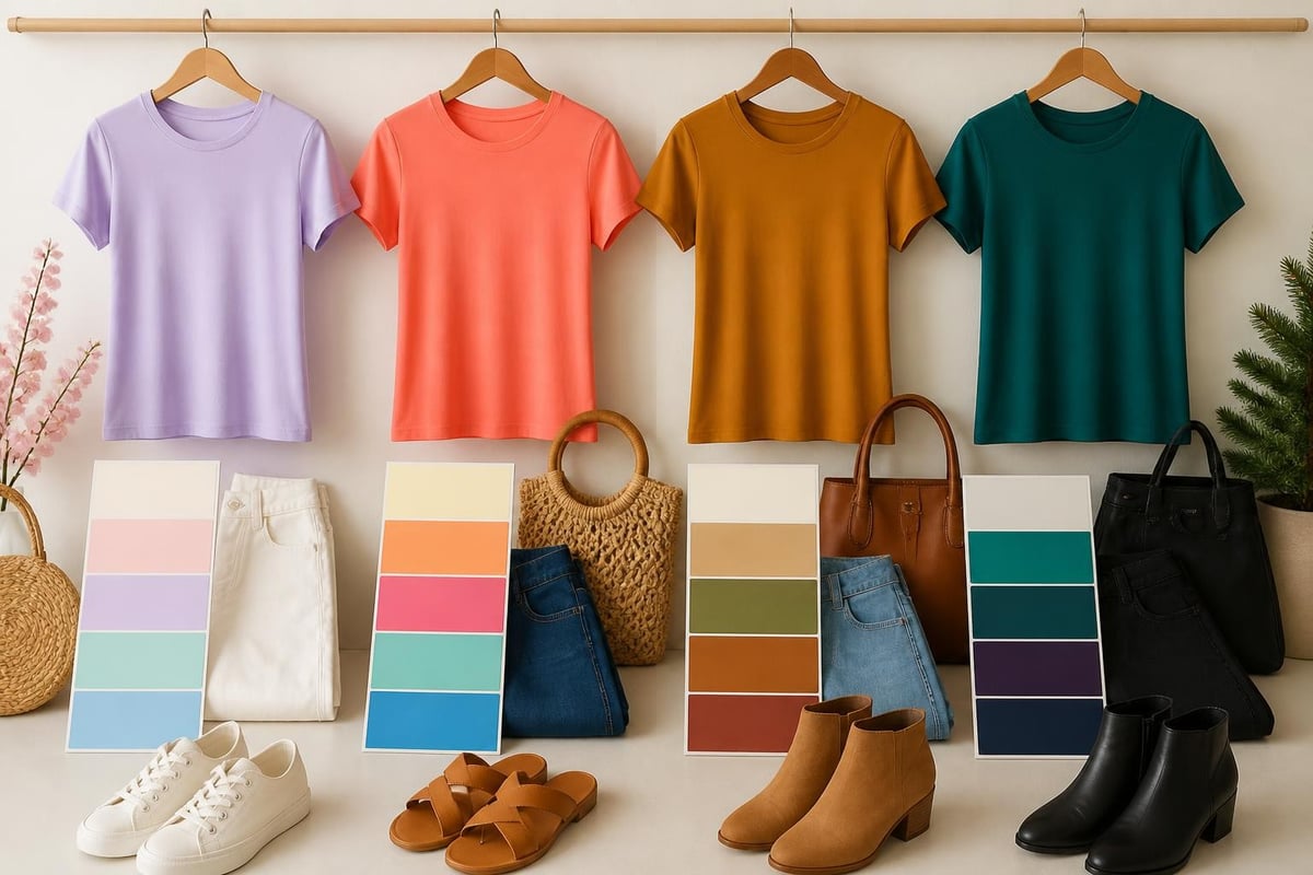 Color palette for women's t-shirts