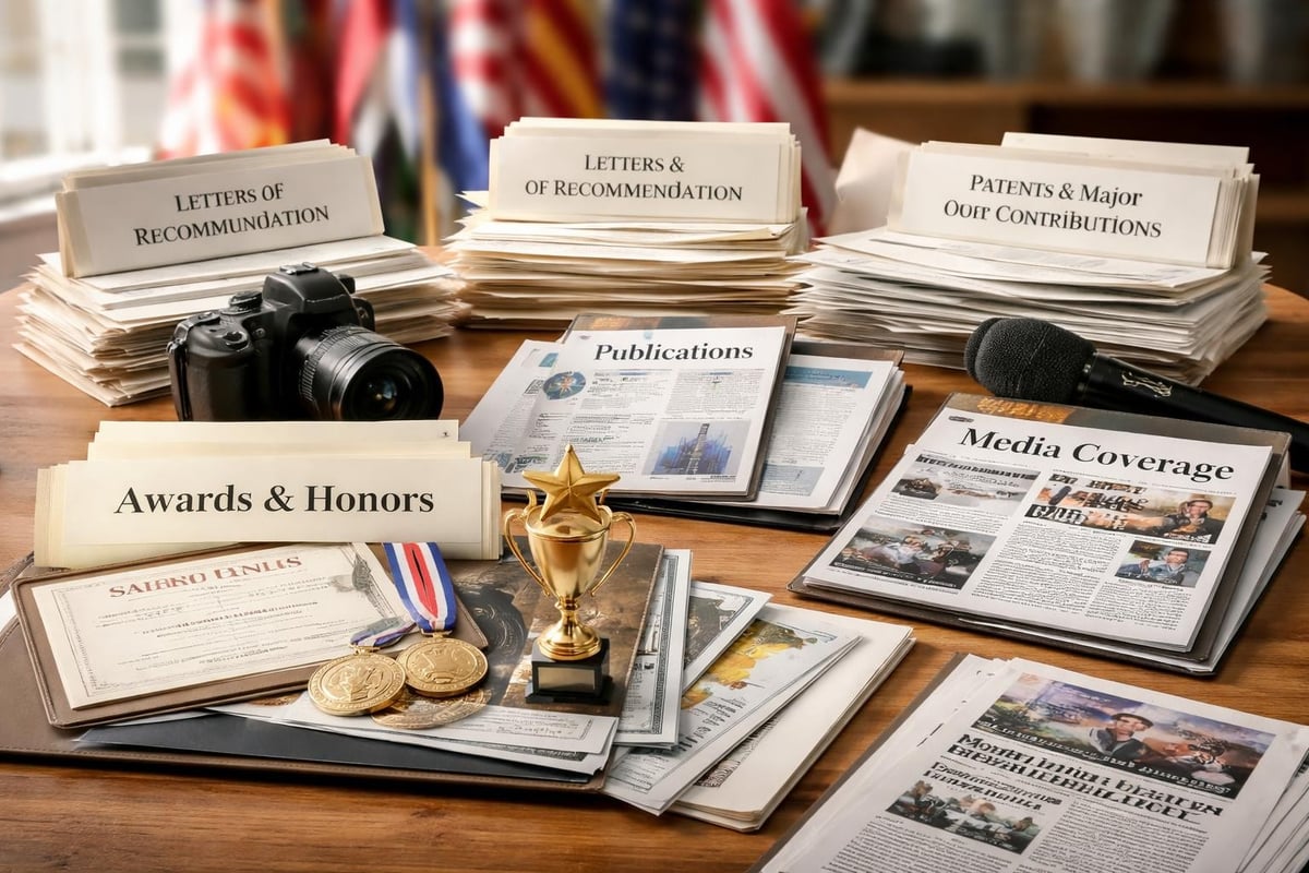 EB-1A evidence hierarchy