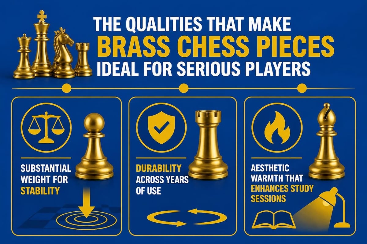 Brass chess pieces characteristics