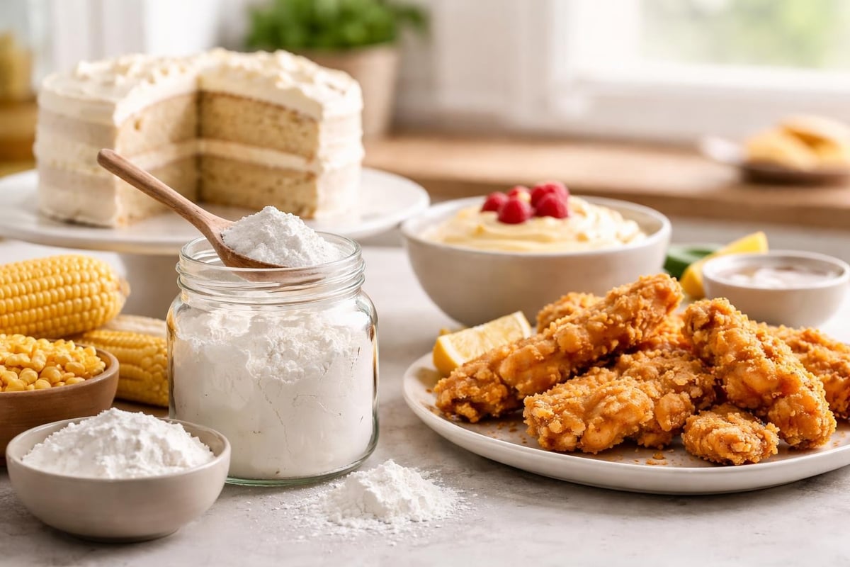 Corn starch in baking applications