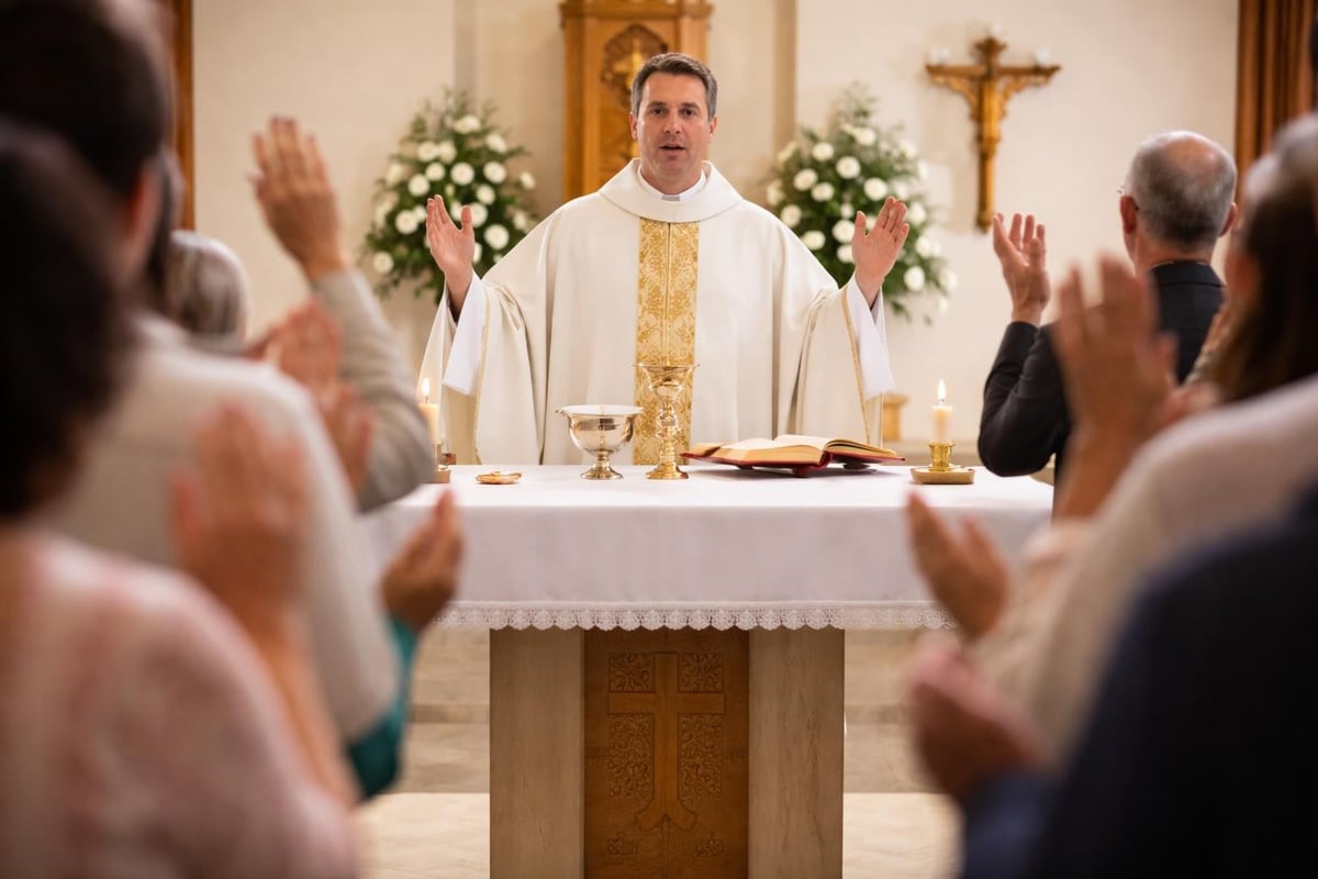 Our Father in Catholic Mass