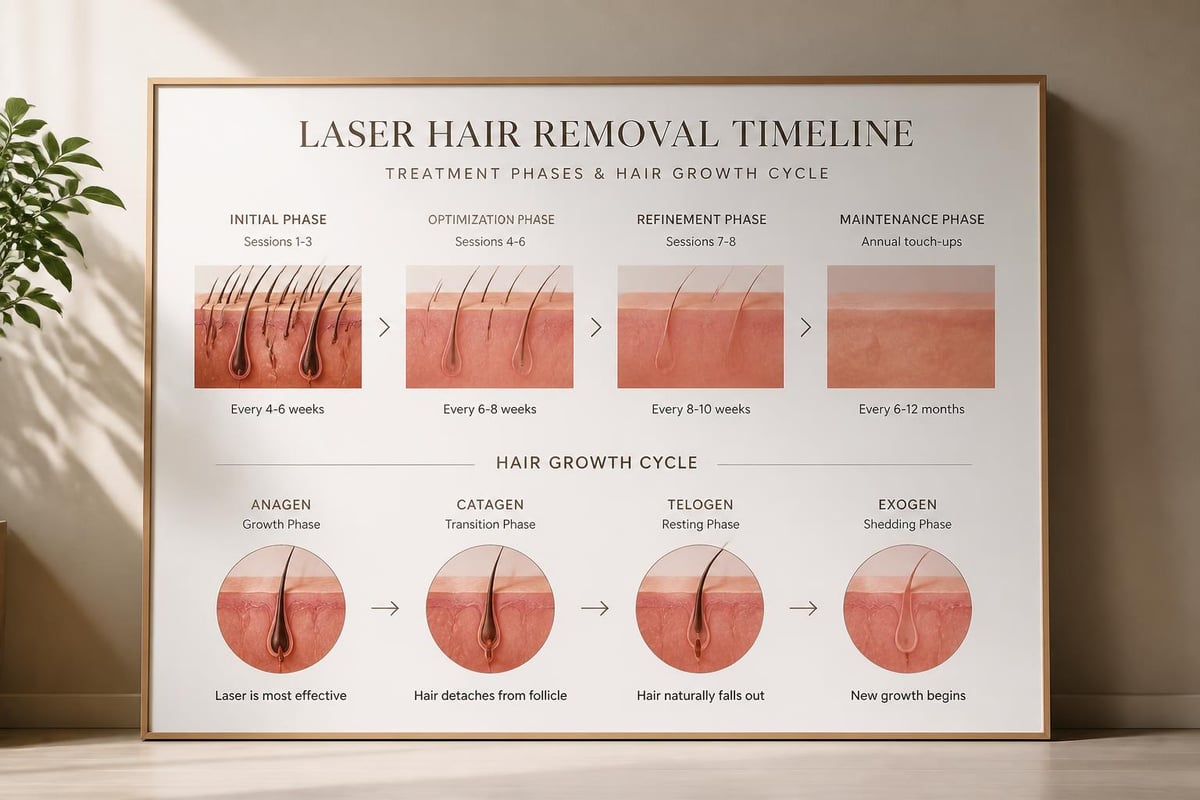 Hair removal treatment schedule