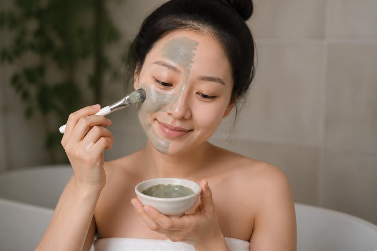 Facial pack application routine