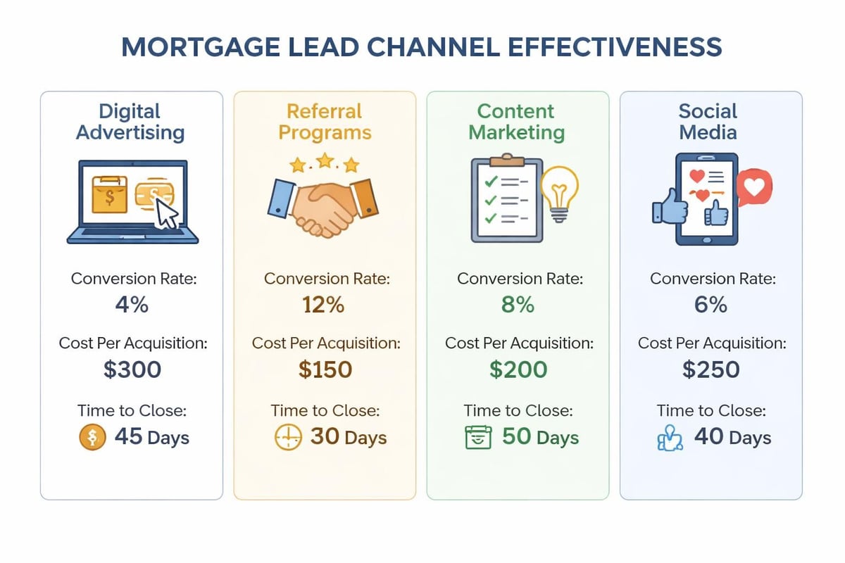 Lead channel performance comparison