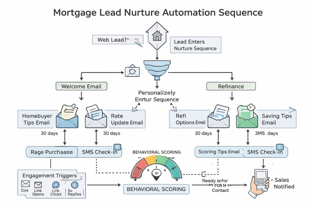 Automated lead nurture workflow