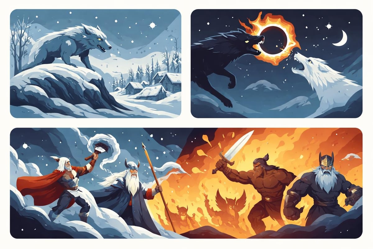 Norse cosmology and Ragnarok prophecy