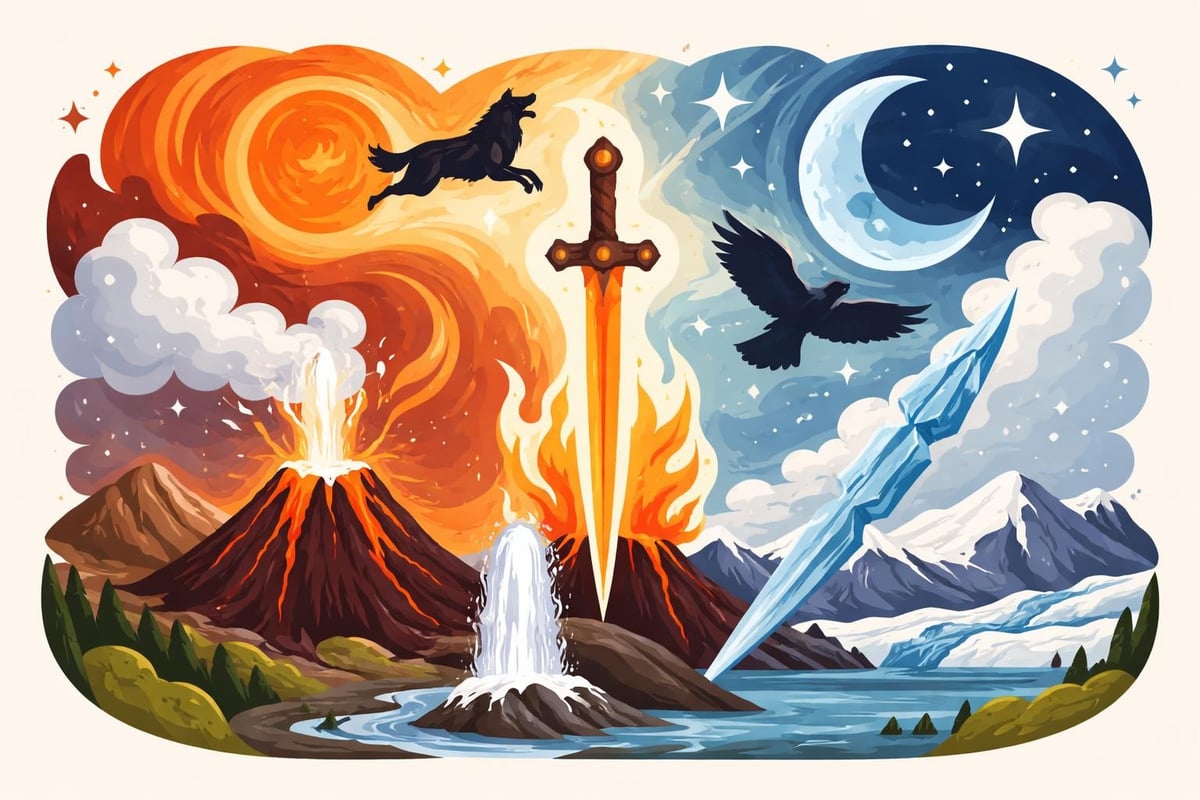 Iceland's landscape and Norse mythology