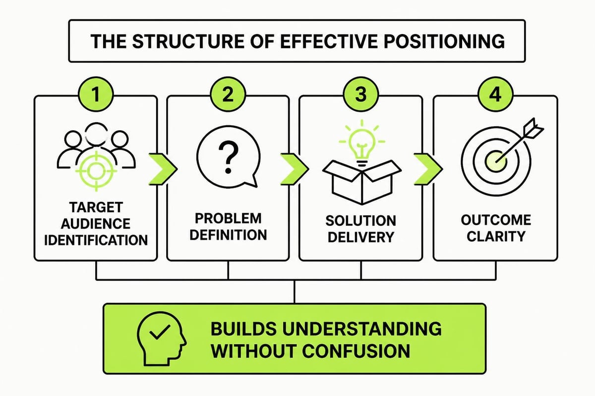 Positioning framework for marketing professionals