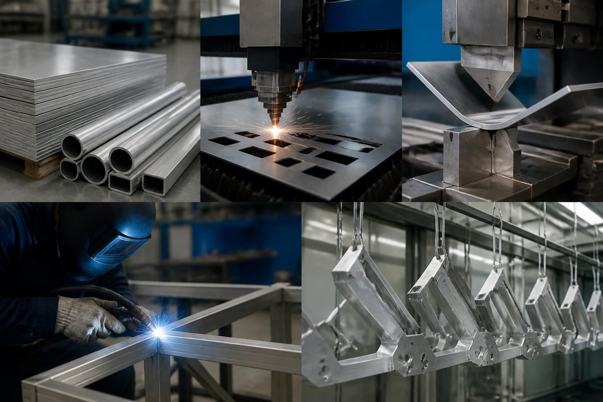 Aluminum fabrication workflow