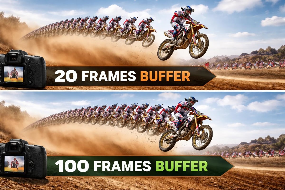 Camera buffer and shooting speed