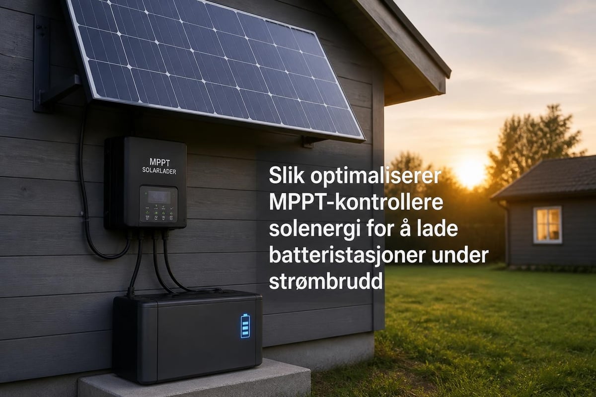 Solcellelading av strømstasjon