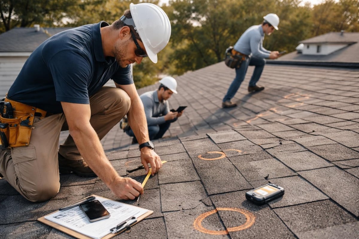 Hail damage assessment techniques