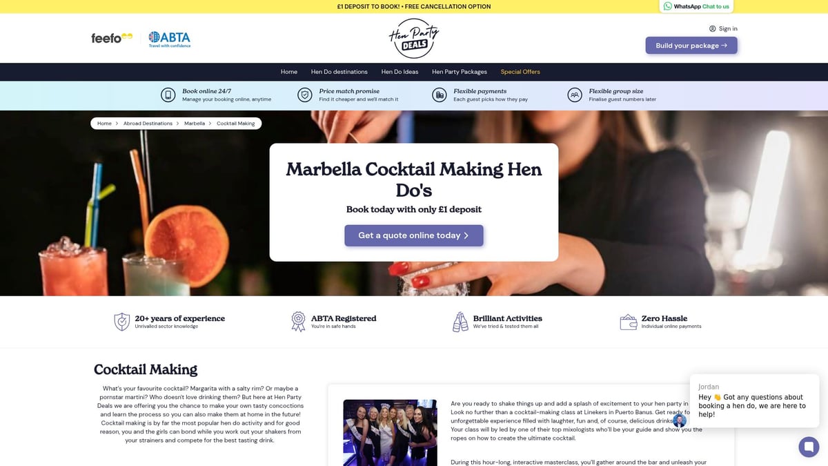 Top 10 Marbella Hen Do Activities For An Unforgettable 2026 - Cocktail Making Class