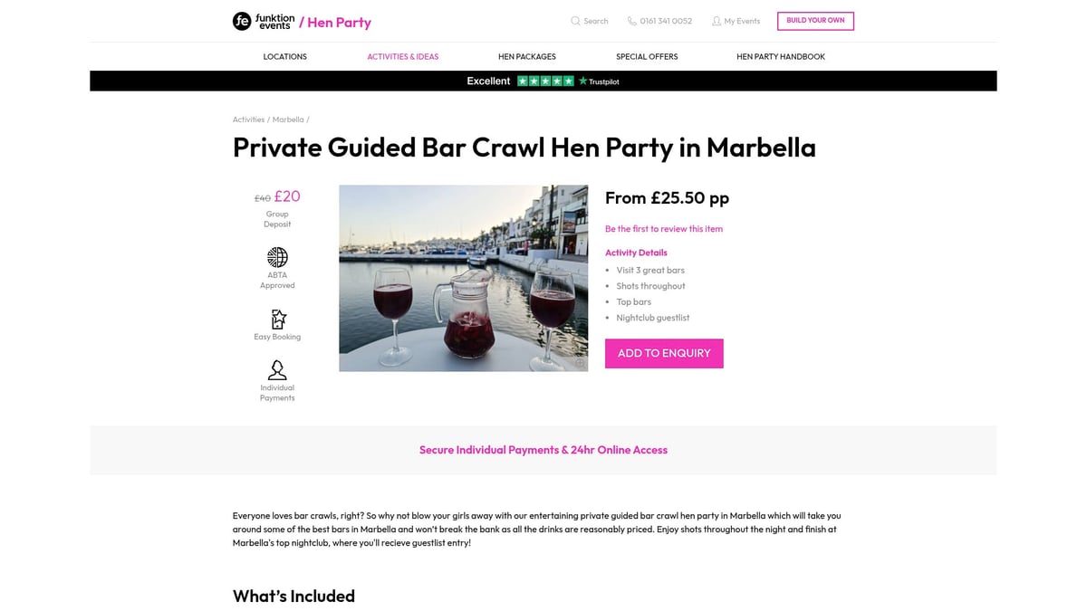 Top 10 Marbella Hen Do Activities For An Unforgettable 2026 - Private Guided Bar Crawl