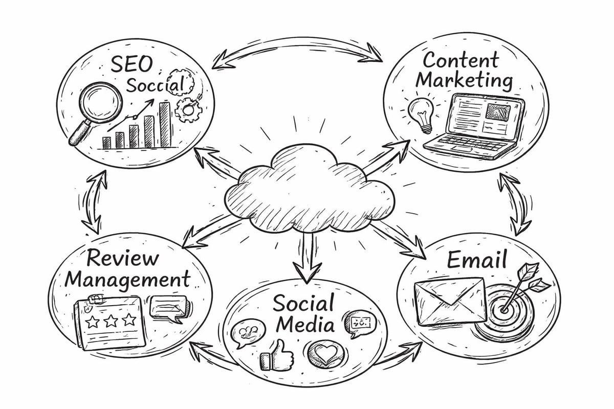 Digital marketing ecosystem components