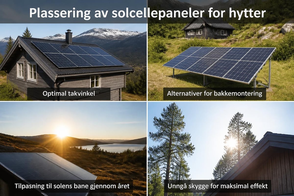 Solcelle plassering hytte