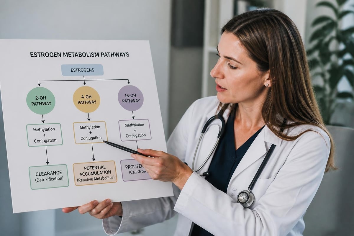 Estrogen metabolism pathways