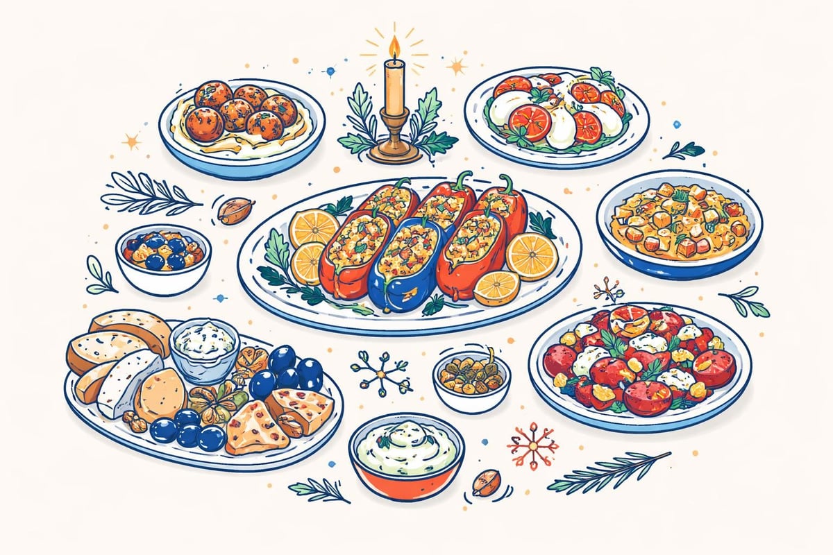 Internationale vegetarische Festgerichte