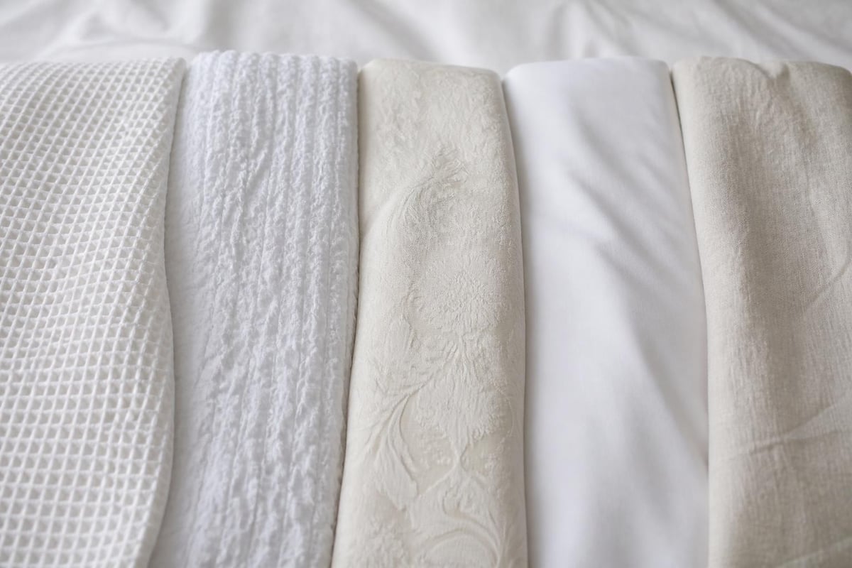 Types of textured bedding