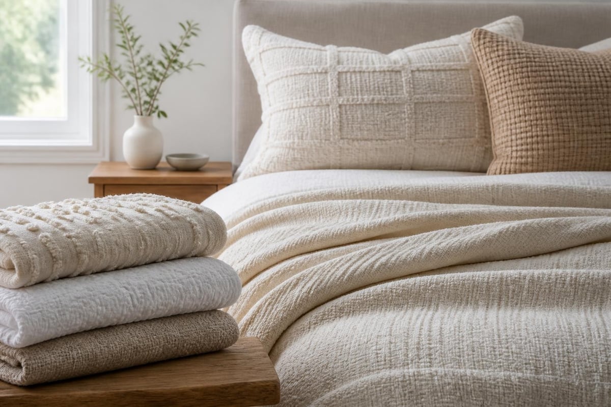 Caring for textured bedding
